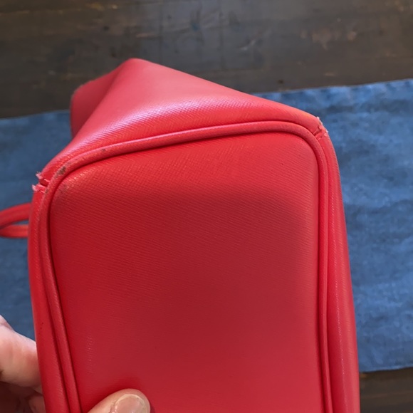 ***SOLD*** Red Leather Coach Tote - Picture 7 of 7